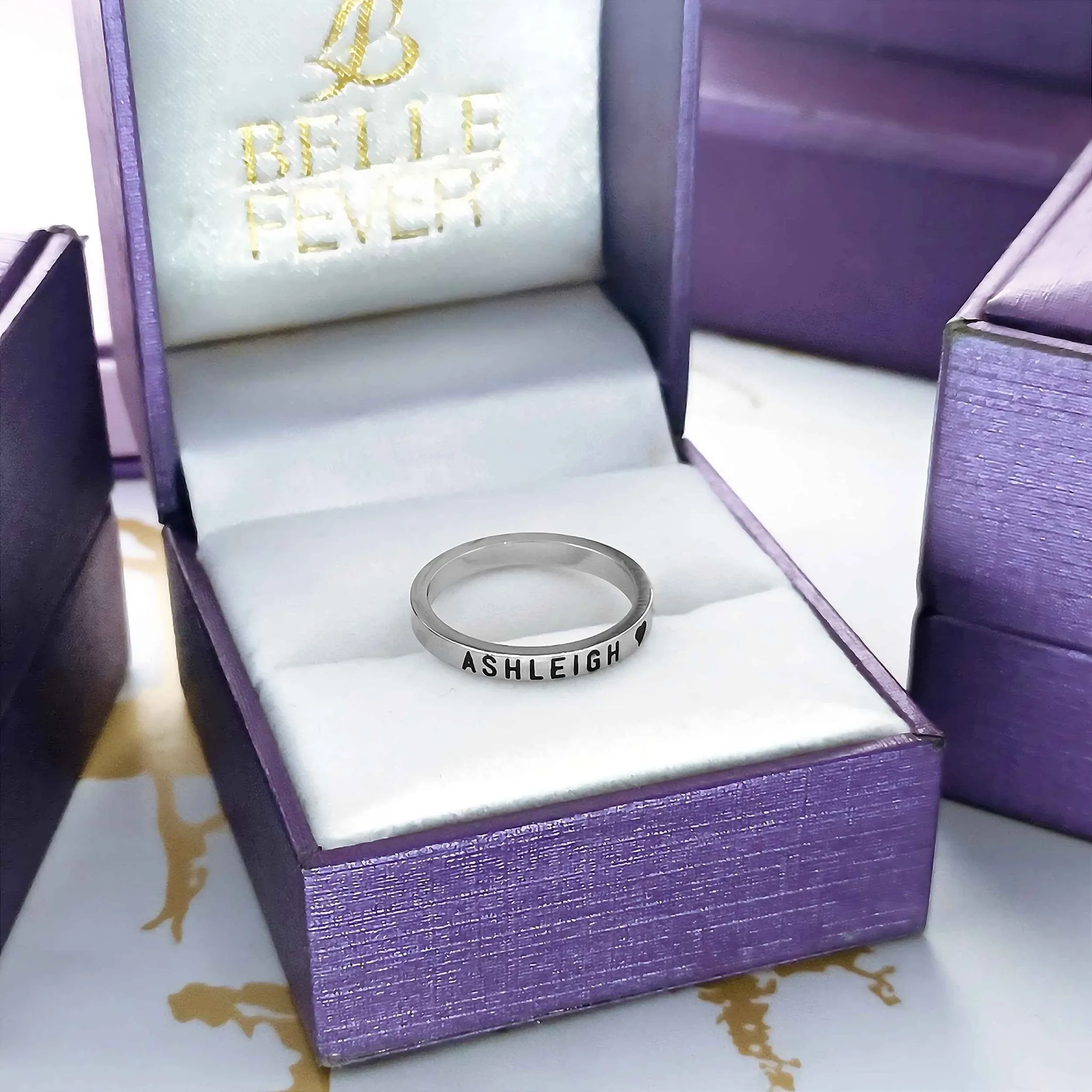 Stackable Personalised Classic Ring