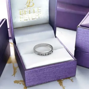 Stackable Personalised Classic Ring