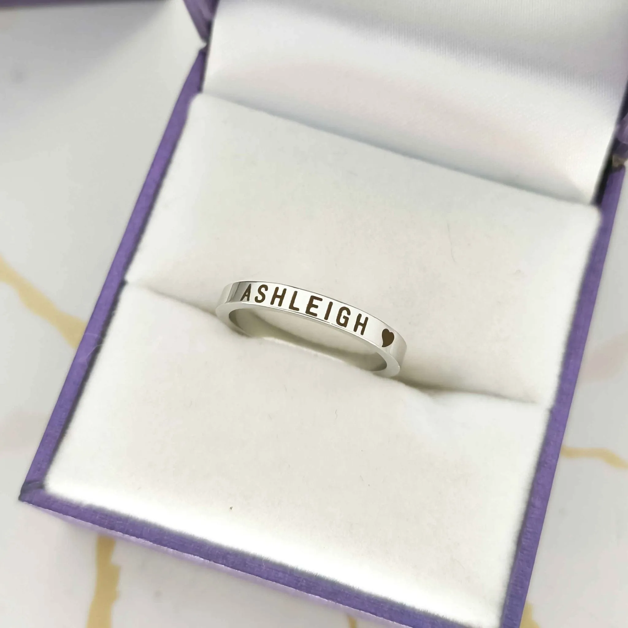 Stackable Personalised Classic Ring