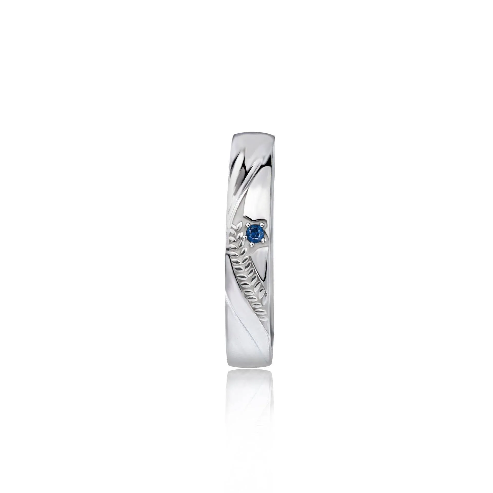 Starry Sea Wheat Ear Couple Rings