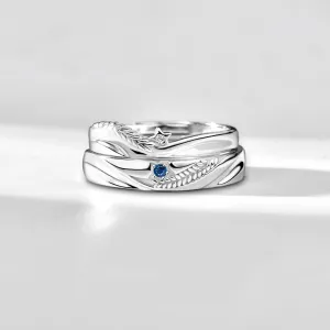 Starry Sea Wheat Ear Couple Rings