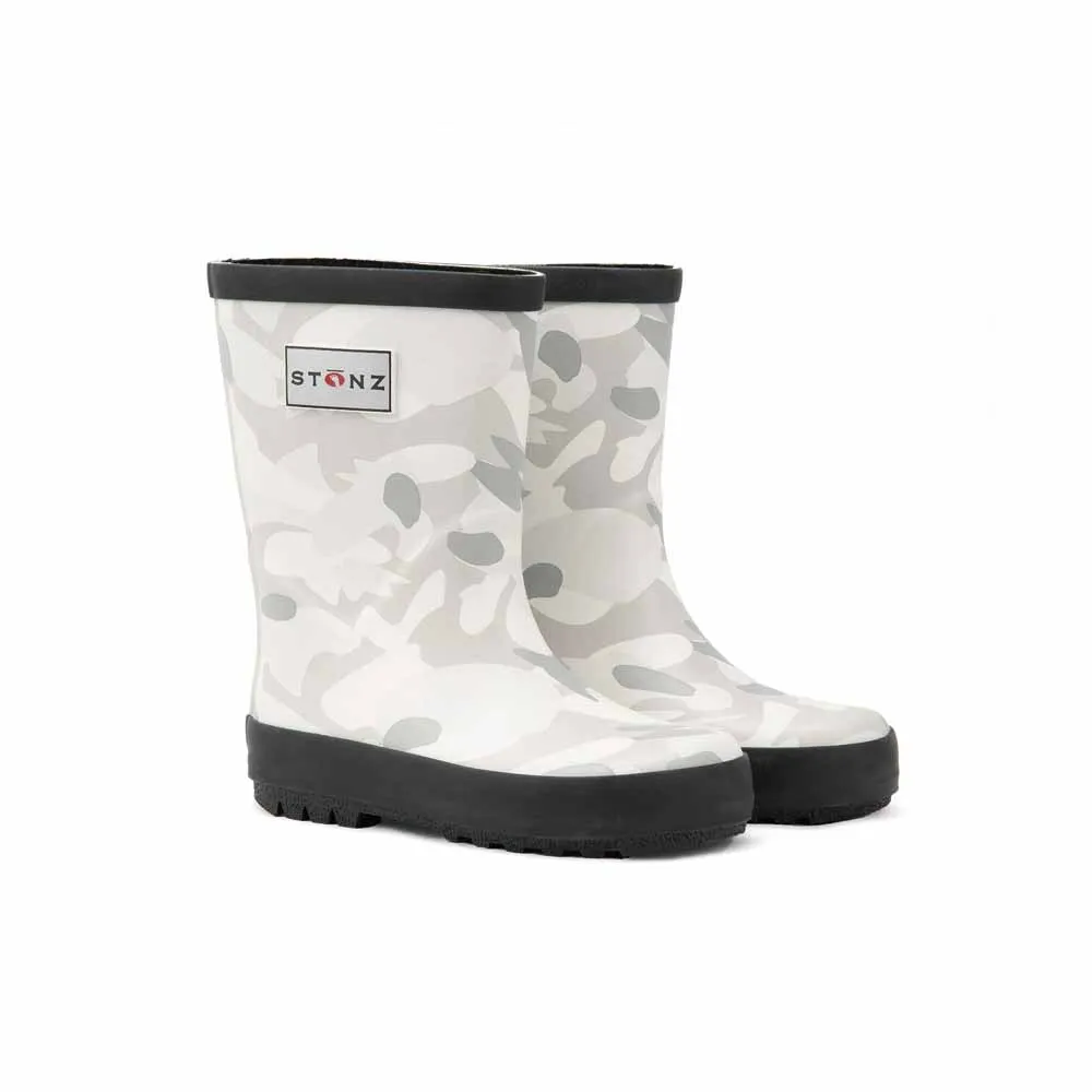 Stonz Rain Boots - Camo White/Grey