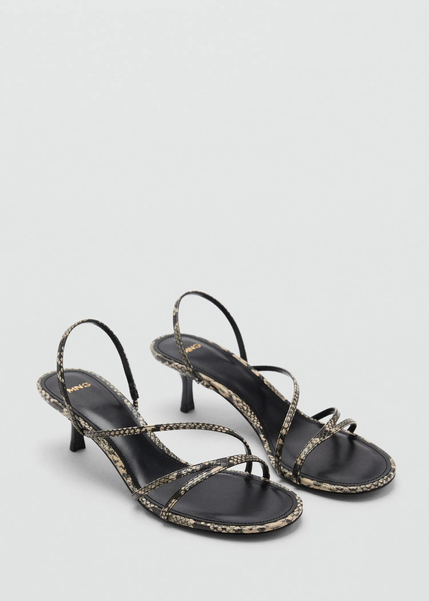 Strappy heeled sandals