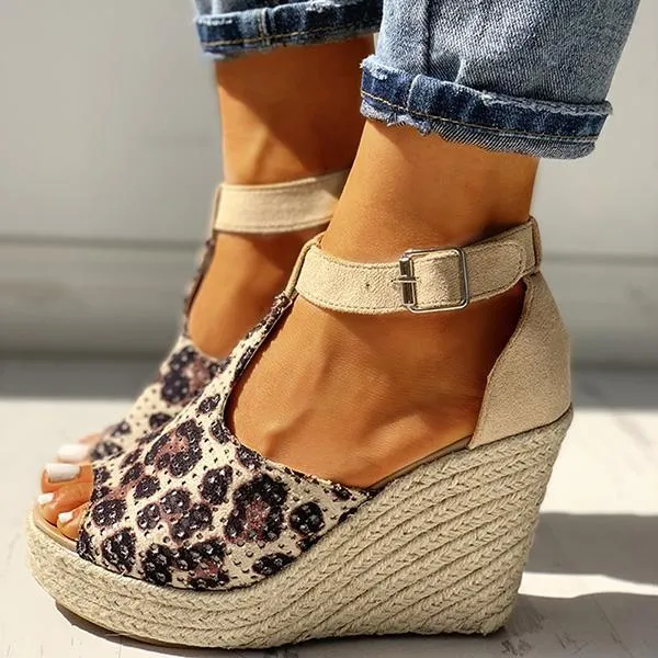 Summer Fish Mouth Wedge Sandals