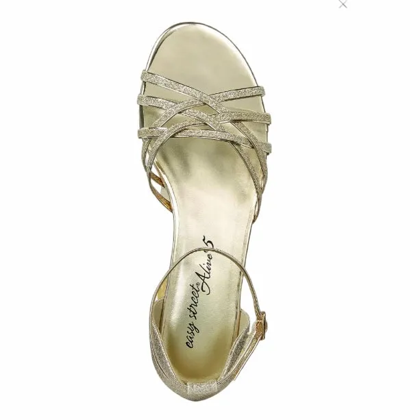 TARRAH Women's Evening Ankle Strap Wedge Heel Sandals