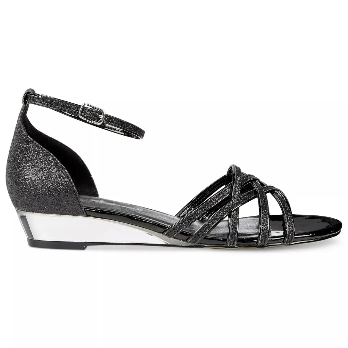 TARRAH Women's Evening Ankle Strap Wedge Heel Sandals
