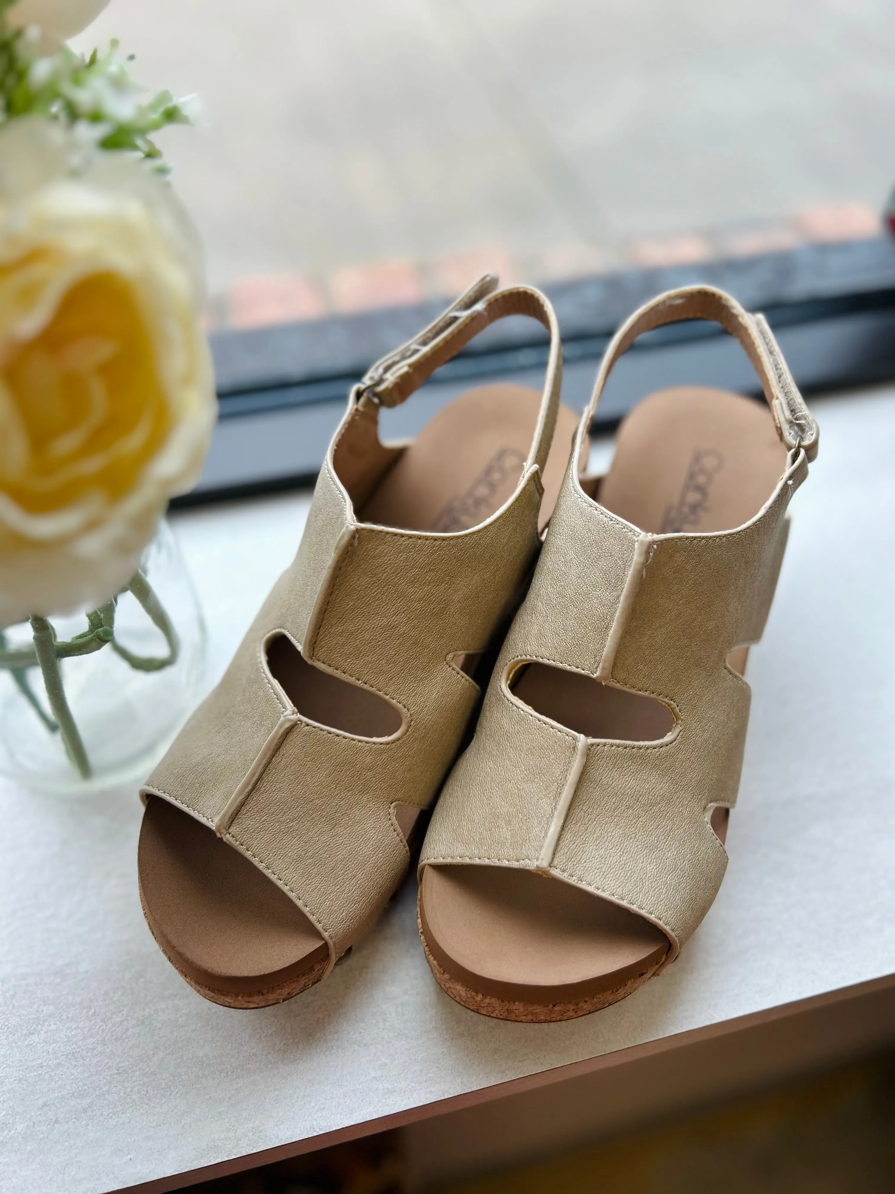 Taupe Cut It Out Wedge