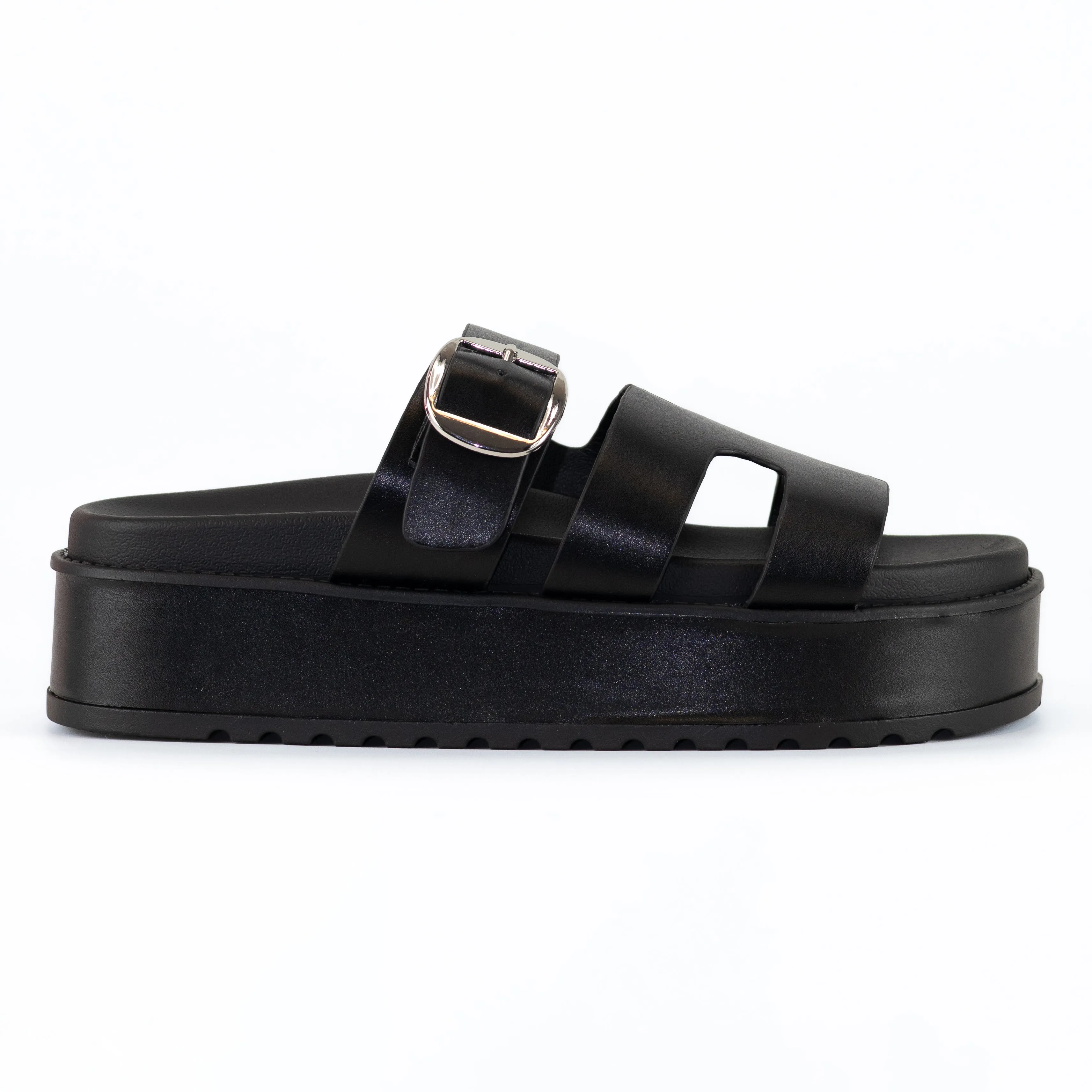 Tracy - Super Comfort Adjustable Buckle Strap Slide Sandals