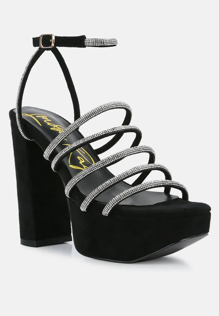 Tricks High Block Heel Sandals By Ruw