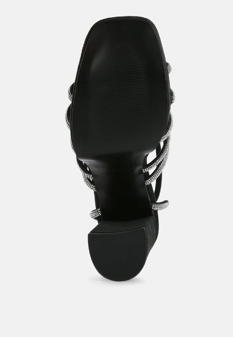 Tricks High Block Heel Sandals By Ruw