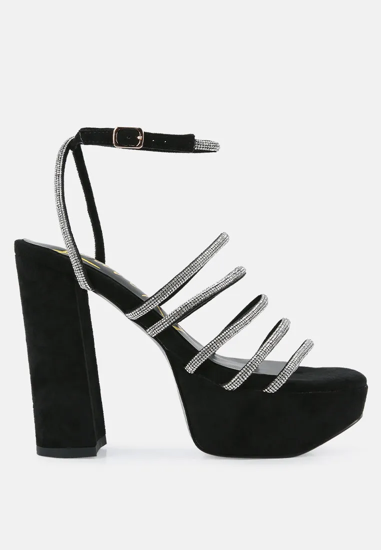 Tricks High Block Heel Sandals By Ruw