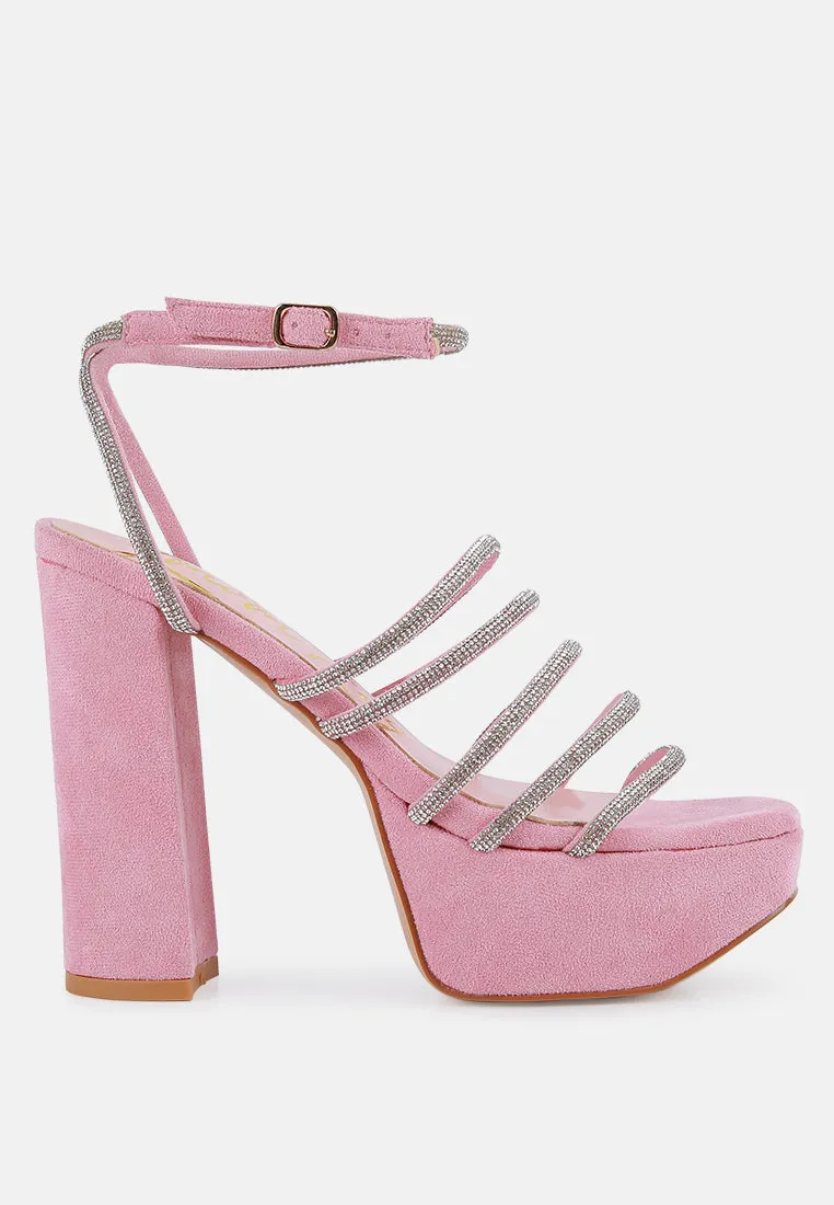 Tricks High Block Heel Sandals By Ruw
