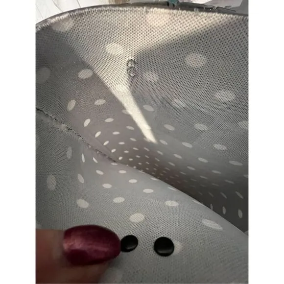 UGG Australia Shaye Charcoal Polka Dot Tall Rubber Rain Boot sz 6