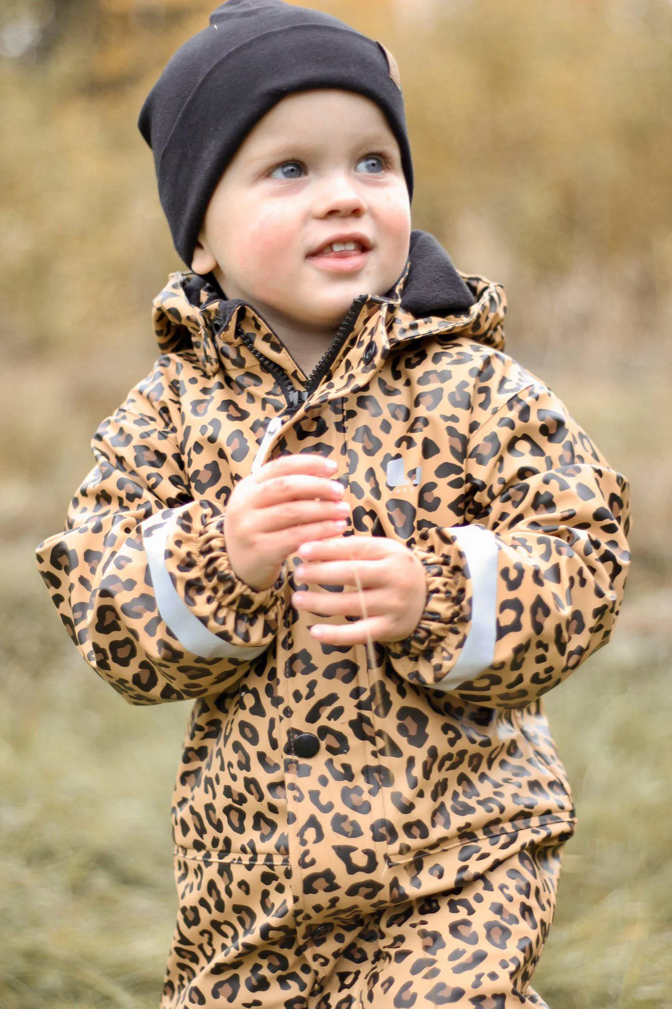 VATTNADAL RAIN BABY OVERALL FLEECE - BEIGE
