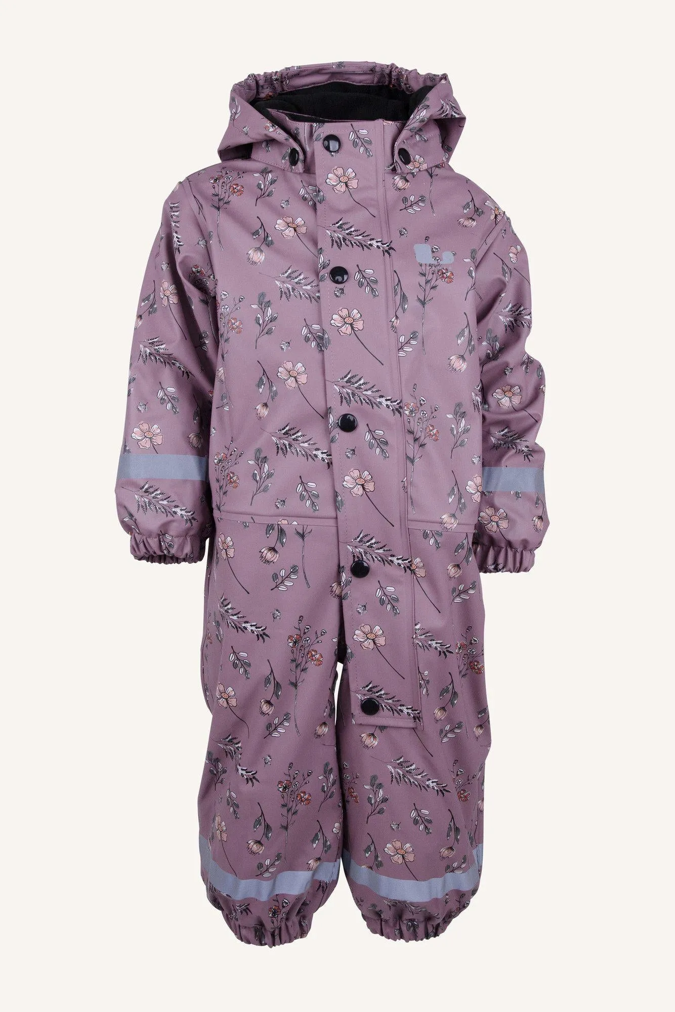 VATTNADAL RAIN BABY OVERALL FLEECE - FLOWER