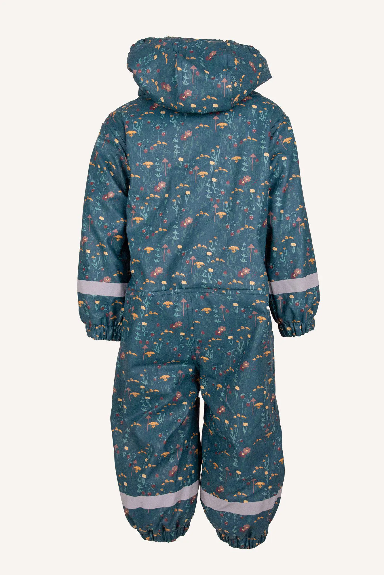 VATTNADAL RAIN BABY OVERALL FLEECE - LAGOON/ROSE
