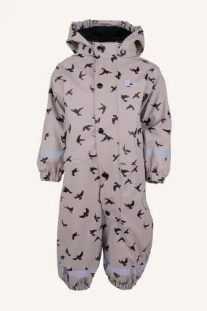 VATTNADAL RAIN BABY OVERALL FLEECE - SAND