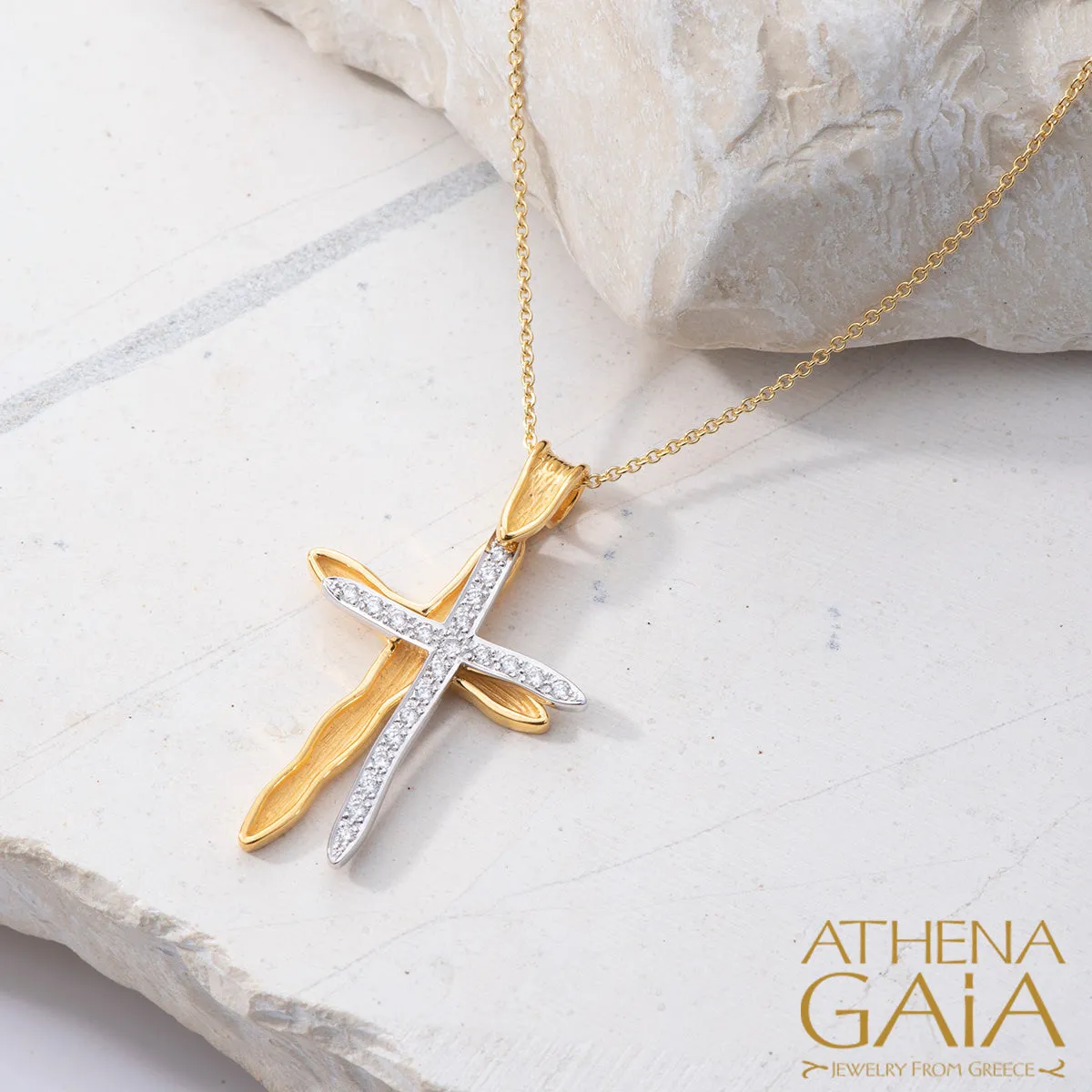 Veiled Earth Scripts "Stalactites" Latin Cross