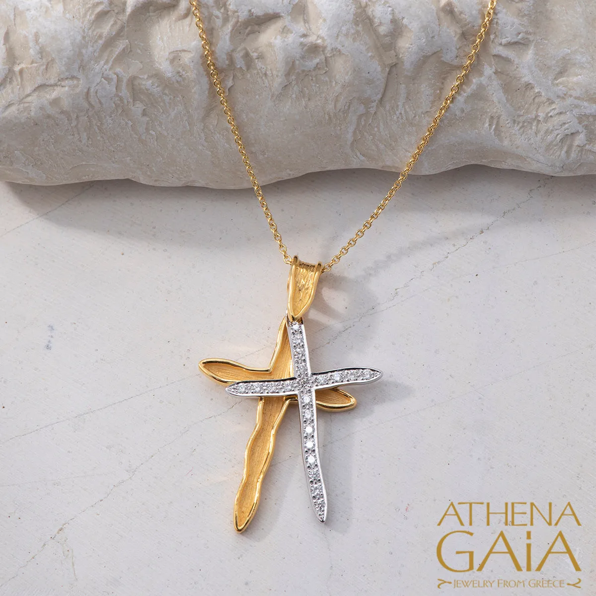 Veiled Earth Scripts "Stalactites" Latin Cross