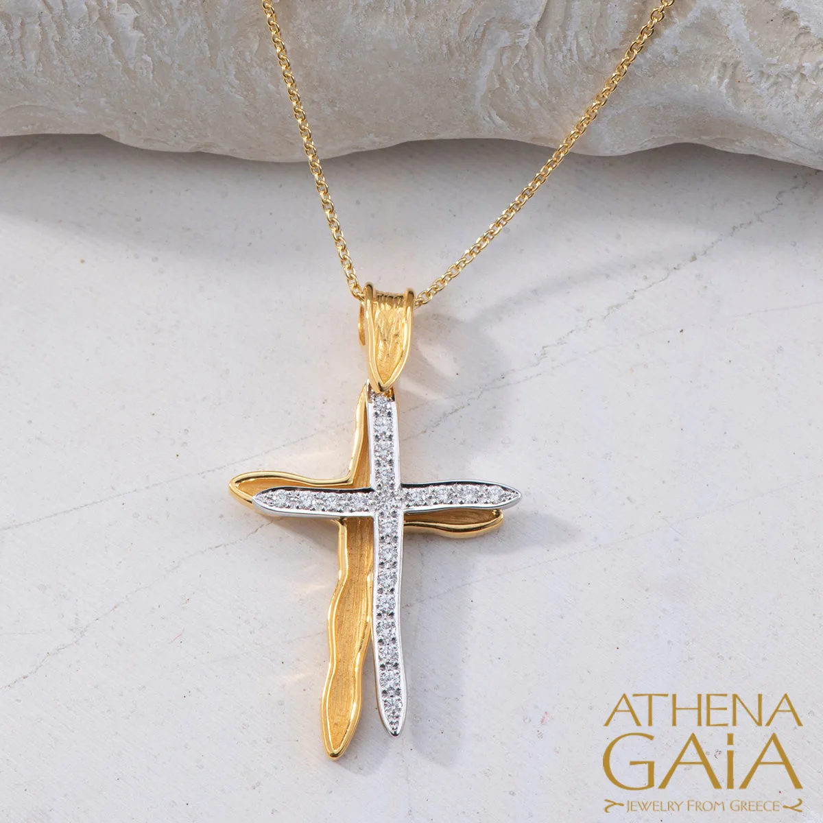 Veiled Earth Scripts "Stalactites" Latin Cross
