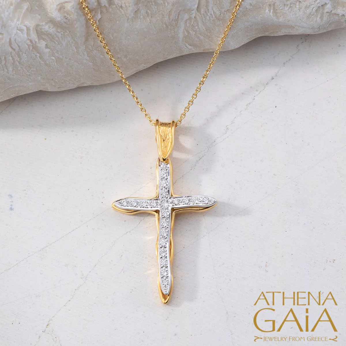 Veiled Earth Scripts "Stalactites" Latin Cross