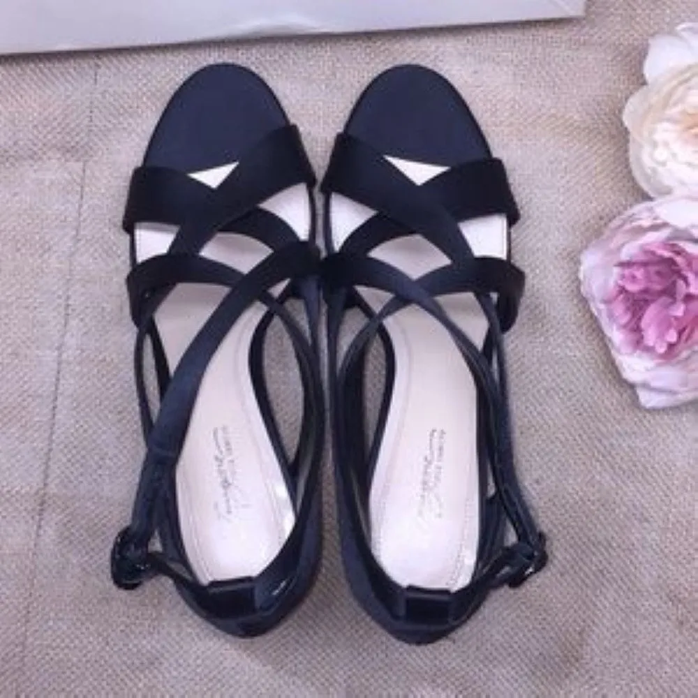 Vince Camuto Black Strappy Heels 9.5M