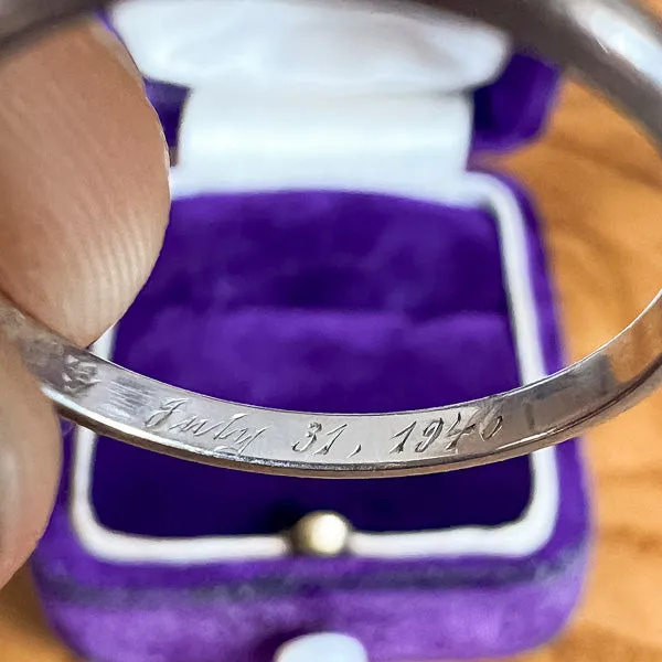 Vintage Wedding Band, 1946