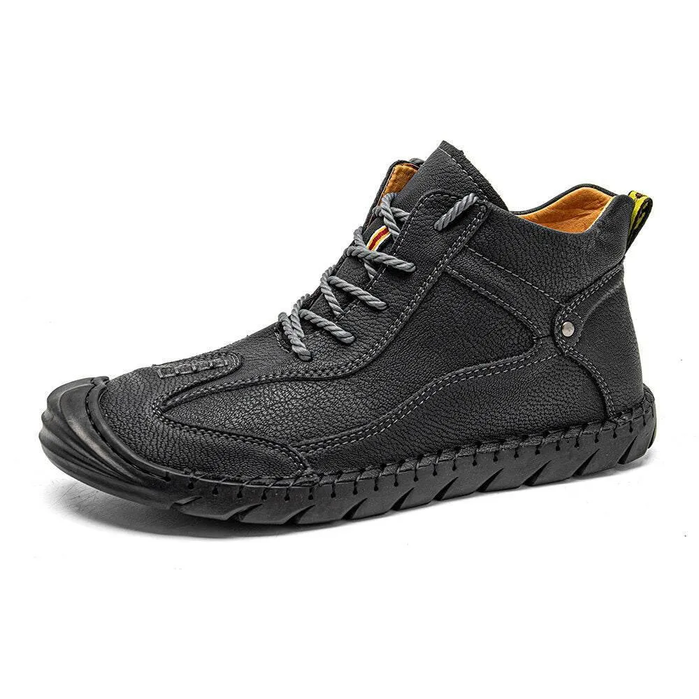 Waterproof Leather Hiking Shoes - Mountain Trail Footwear