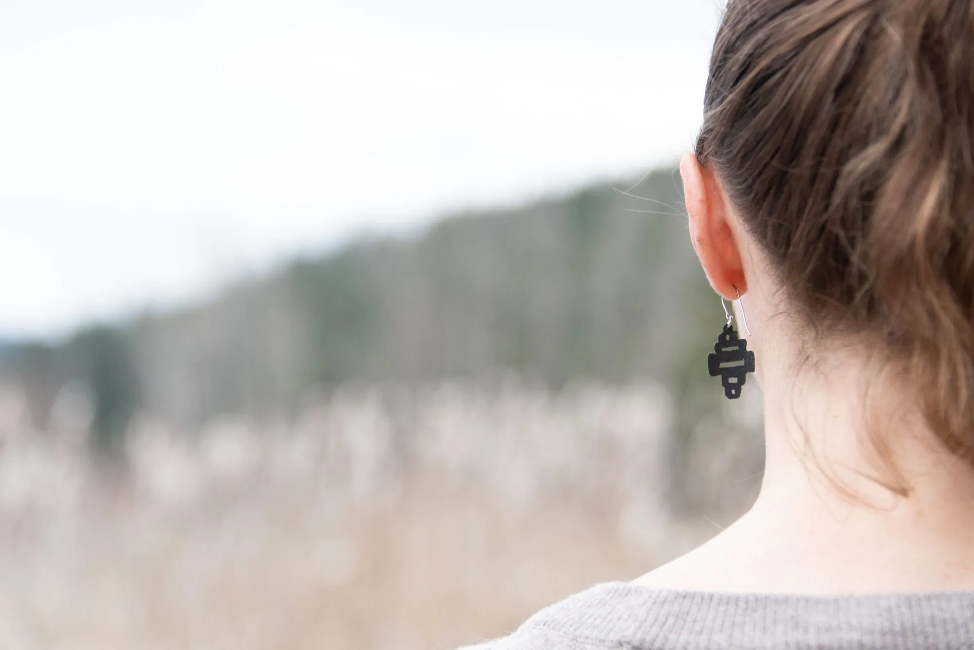 wcc tiny rubber earring