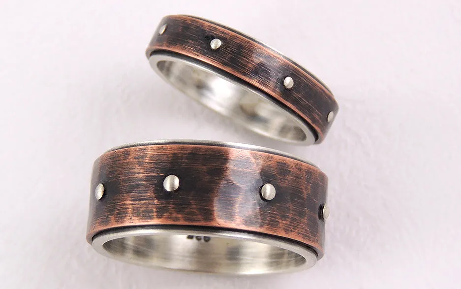 Wedding band set