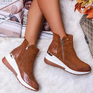 Women's waterproof ankle boots for comfort