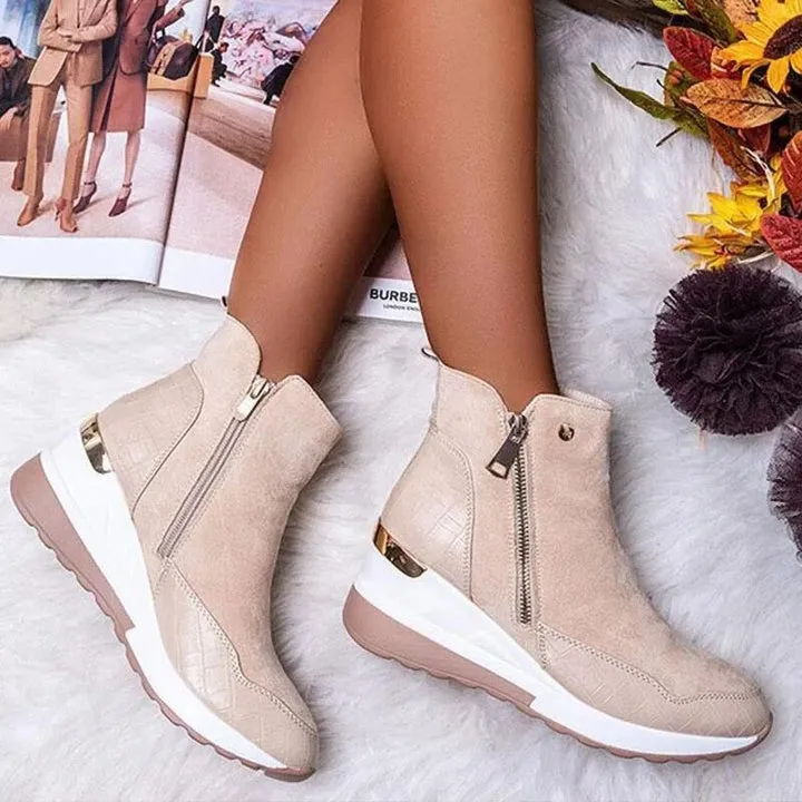 Women's waterproof ankle boots for comfort