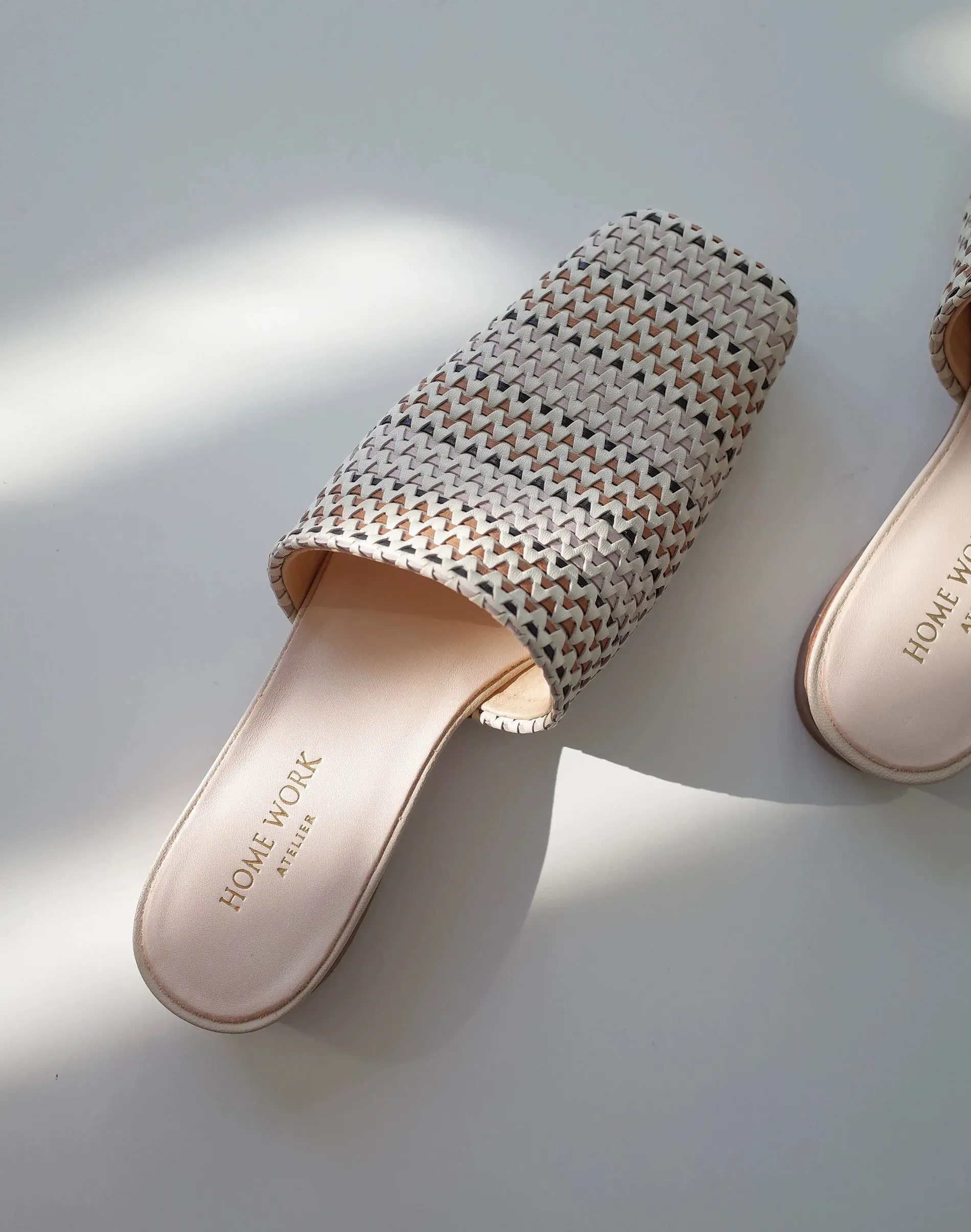 Woven Slip-On Sandals