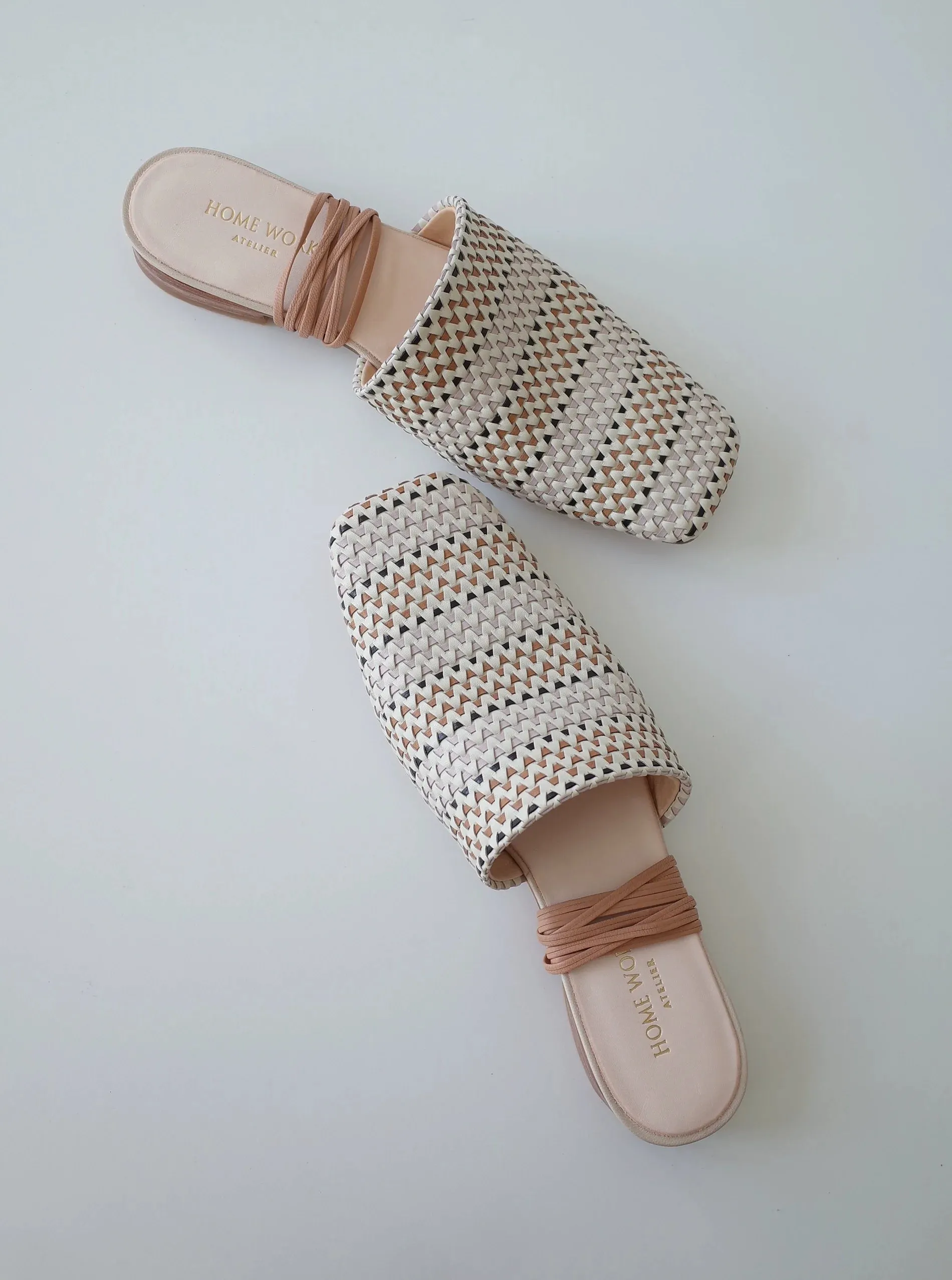 Woven Slip-On Sandals