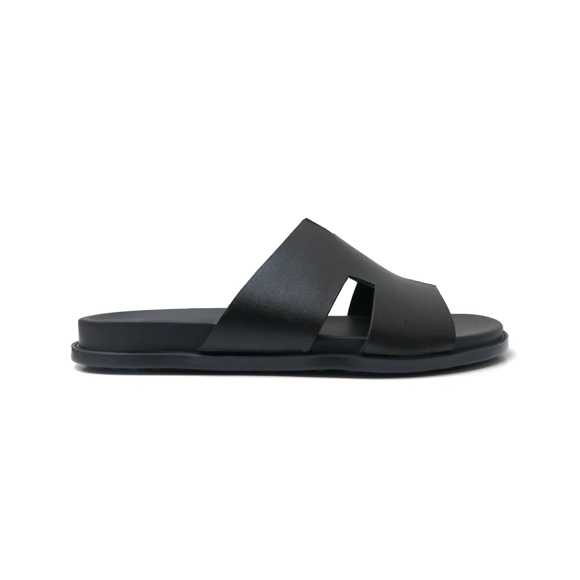 WS Pure leather Handmade Rave Black Chappal WS-1140