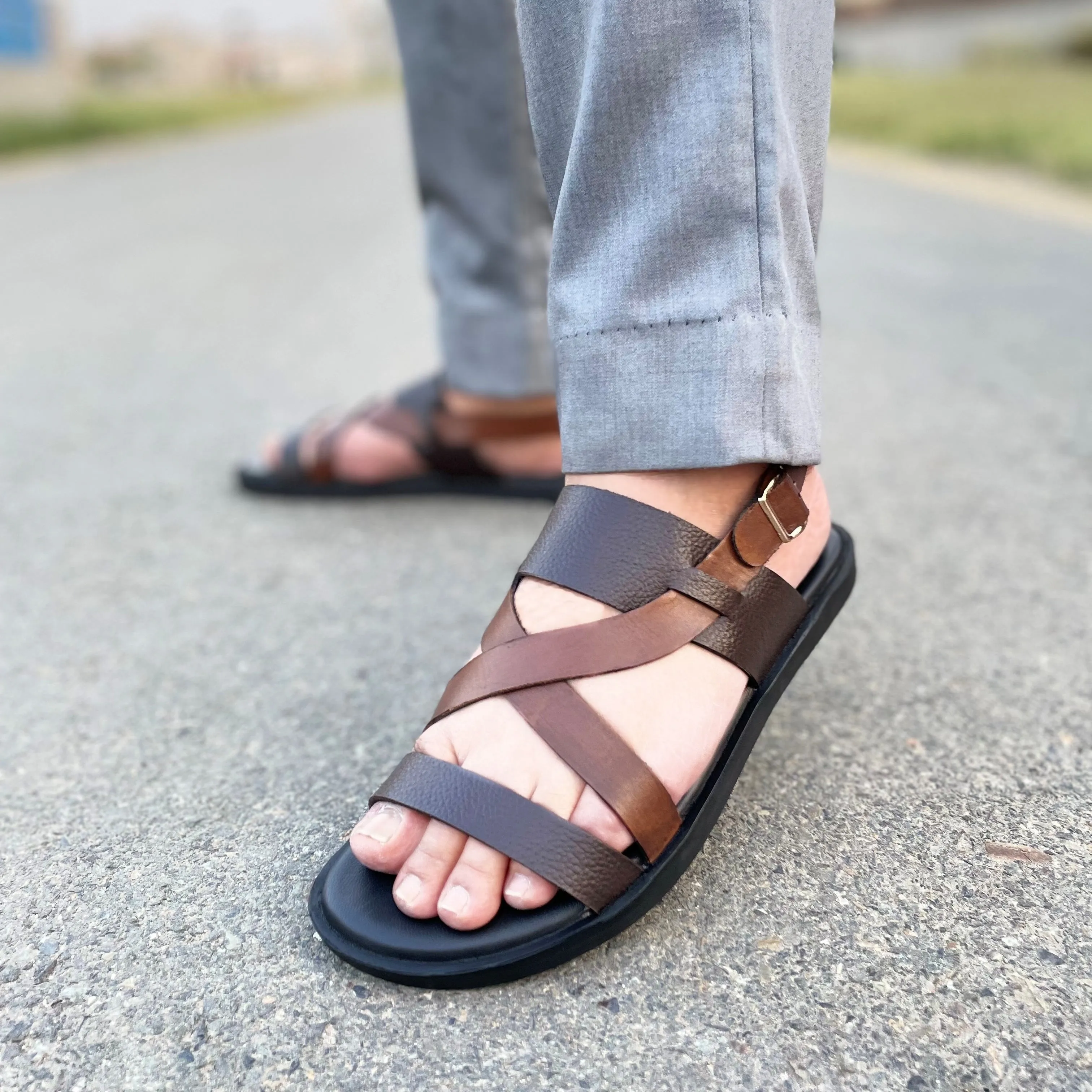 WS Pure leather Handmade UrbanSlides Sandal WS-153