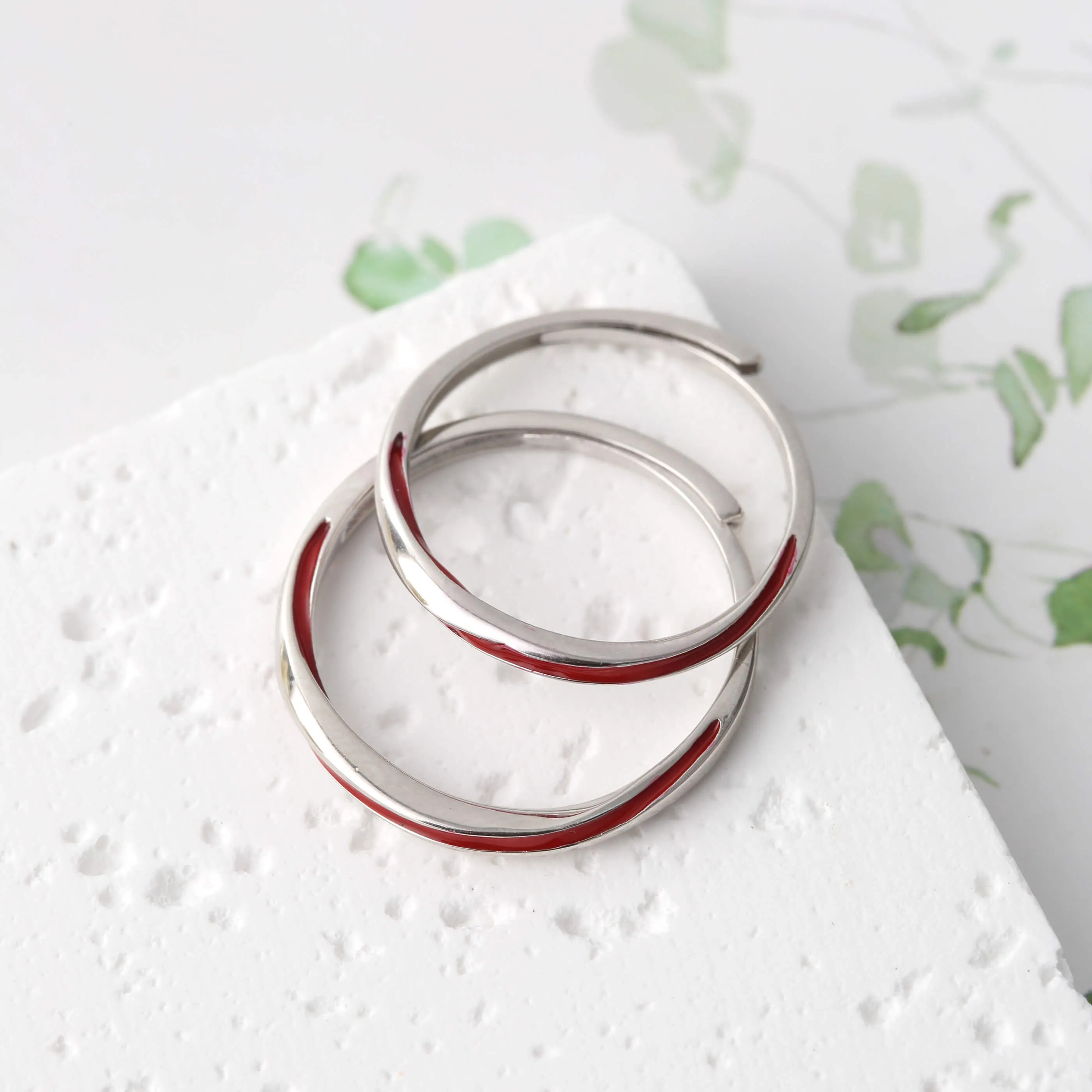 You Are My Fate Red String Matching Rings