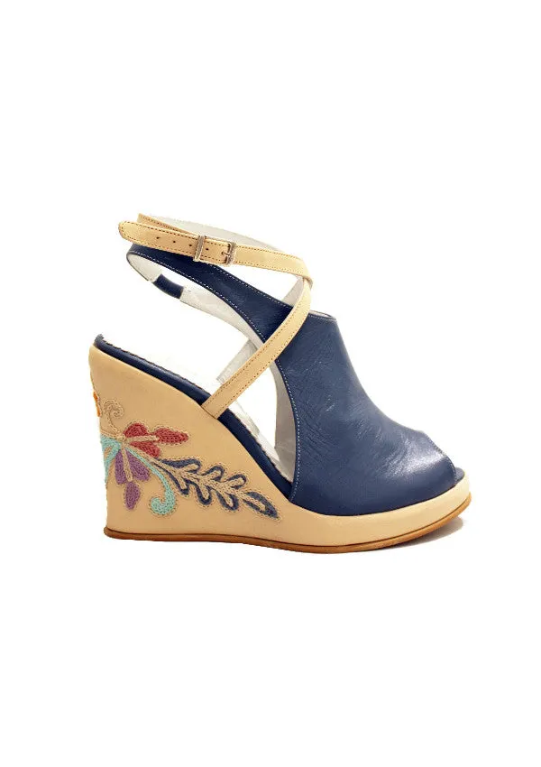 Zeyzani Blue Wedge Final Sale
